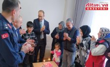 Turhal Kaymakamı Ersin Tepeli şehidin oğlunun doğum gününe katıldı