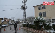 Çorum'da kopan tel nedeniyle ulaşıma kapanan yol açıldı