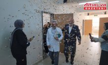 Amasya'da 39 yıllık meslek hayatının ardından emekli olan öğretmene duygulandıran veda