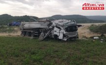 Kastamonu'da devrilen kamyonun sürücüsü yaralandı