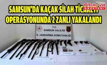 Samsun'da kaçak silah ticareti operasyonunda 2 zanlı yakalandı