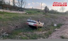 Tokat'ta şarampole devrilen otomobildeki 2 kişi yaralandı