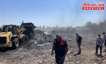 Amasya'da kereste deposunda çıkan yangın söndürüldü