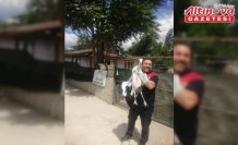 Çorum'da yuvasından düşerek yaralanan leylek, tedavi edilecek