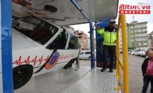 Espiye'de emniyet kemeri simülasyonu gerçekleştirildi