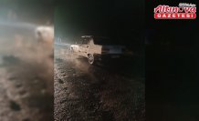 Göynücek’te seyir halindeyken yangın çıkan otomobil kullanılamaz hale geldi