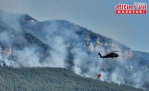 Karabük'ün Safranbolu ilçesindeki orman yangınına müdahale sürüyor