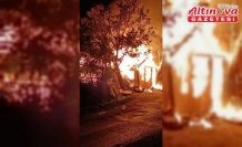 Amasya'da çıkan yangında bağ evi kullanılamaz hale geldi