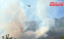 Bartın'da ormanlık alanda çıkan yangına müdahale ediliyor