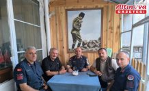 Ladik Jandarma Komutanı Demir'den gazi polis memuru Albayrak'a ziyaret