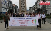 Of'ta sağlıklı yaşama dikkat çekmek için yürüyüş düzenlendi