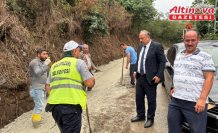 Salıpazarı Belediye Başkanı Karaca, yol çalışmalarını yerinde inceledi