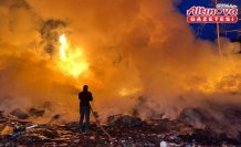 Sinop'ta çöp döküm alanında çıkan yangın söndürüldü