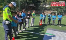 Merzifon’da öğrencilere trafik eğitimi verildi