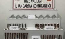 Rize'de ruhsatsız silah operasyonu