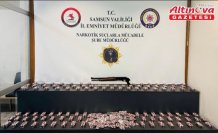 Samsun'da 9 bin 72 sentetik ecza hapı ele geçirildi