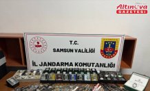 Samsun'da jandarma kaçak 214 kol saati ele geçirdi