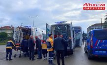 Samsun'da tümsekten hızlı geçen halk otobüsündeki 4 yolcu yaralandı