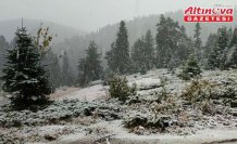 Sinop'ta kar yağışı etkili oldu