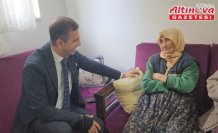 Suluova Kaymakamı Gürçam, yaşlıları ziyaret ediyor