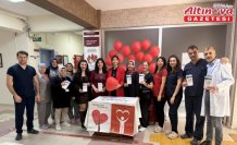 Alaçam Devlet Hastanesinde organ bağışı standı kuruldu