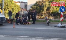 Bafra'da devrilen motosikletin sürücüsü yaralandı