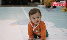 Rize'de bebek emekleme yarışması düzenlendi