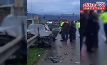 Samsun'da otomobil ile kamyonetin çarpışması sonucu 3 kişi yaralandı