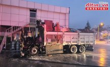Tokat'ta kamyonda çıkan yangın hasara yol açtı
