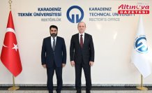 Trabzon Müftüsü Çiçek'ten KTÜ Rektörü Prof. Dr. Çuvalcı'ya ziyaret