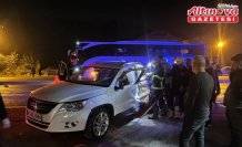 Zonguldak'ta otomobille otobüsün çarpıştığı kazada 1 kişi yaralandı