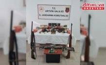 Artvin'de silah ve uyuşturucu operasyonunda 4 kişi gözaltına alındı