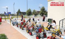 Bafra'da Çocuk Trafik Eğitim Parkı'nda günde 200 öğrenciye uygulamalı eğitim veriliyor