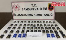 Çarşamba'da 1220 adet doldurulmuş makaron ele geçirildi