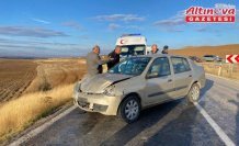 Çorum’da iki otomobilin çarpıştığı kazada 2 kişi yaralandı