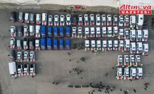 Kastamonu'da emniyet ve jandarma teşkilatına teslim edilen 84 araç hizmete girdi