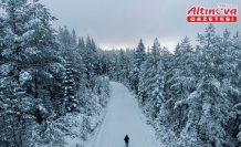 Kastamonu'nun yüksek kesimleri kar yağışının ardından beyaza büründü