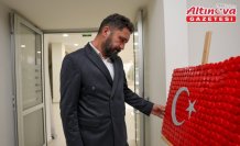 Özel bireyli aileler Taşköprü'de atıkları sanata dönüştürdü