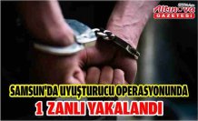 Samsun'da uyuşturucu operasyonunda 1 zanlı yakalandı
