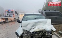 Sinop'ta iki otomobil çarpıştı, 1 kişi yaralandı