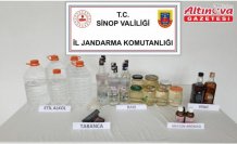 Sinop'ta sahte içki operasyonunda 3 kişi yakalandı
