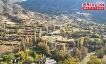 Şırnak'ın Uludere ilçesindeki sonbahar renkleri dronla görüntülendi