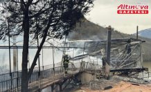 Trabzon'da Sera Gölü'ndeki restoranda çıkan yangın söndürüldü