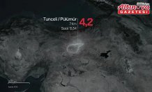 Tunceli'de 4,2 büyüklüğünde deprem