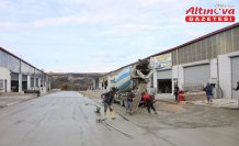 Vezirköprü'de Hurdacılar ve Keresteciler Sitesi'nde beton yol çalışmaları başladı