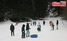 Abant kış manzarasıyla misafirlerini ağırladı