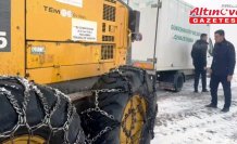 Amasya'da cenaze kardan yolu kapanan köye özel idare ekiplerince ulaştırıldı