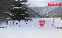 Amasya'daki Boraboy Gölü'nün yüzeyi buzla kaplandı