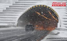 Anadolu Otoyolu'nun Düzce ve Bolu kesiminde kar yağıyor