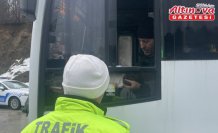 Bolu Dağı'nda zincirsiz ticari araçlara geçit verilmedi